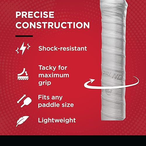 Miniatura 4 de Gamma Pickleball Supreme Overgrip, Easy to Apply Grip Tape for Pickleball Paddles, Badminton, Squash, Padel Racquets, Replacement Tacky Over Wrap