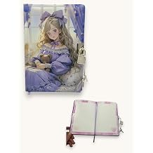 Kore K z Hat ra Defteri G nl k Kilitli Defter 80 yaprak - Mor