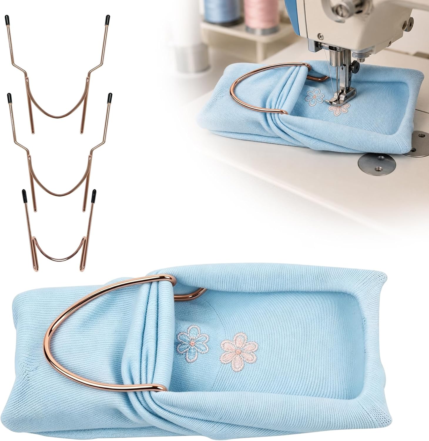Sock Hoop for Embroidery Machine , Easy Hooping Aid for Socks, Embroideries Hoop Accessories for Socks, Sleeves & Embroideries Machine