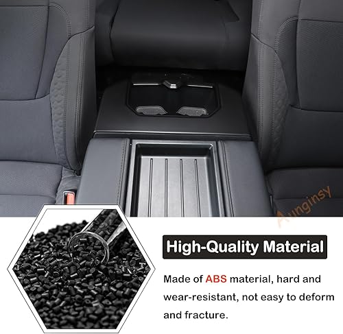 Miniatura 3 de Aunginsy Reposabrazos central para asiento trasero de automóvil, cubierta de marco compatible con Toyota TundraSequoia 2022-2023 para consola
