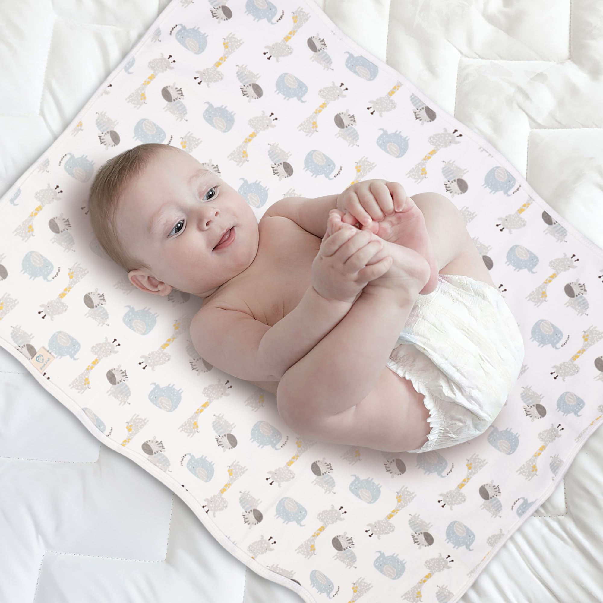 Baby Portable Changing Pad Changing Table Pads Pannolino Changing mat Liners 27.5X22 pollice Riutilizzabili Lavabili Impermeabili Changing Pads per Baby 3 Pack
