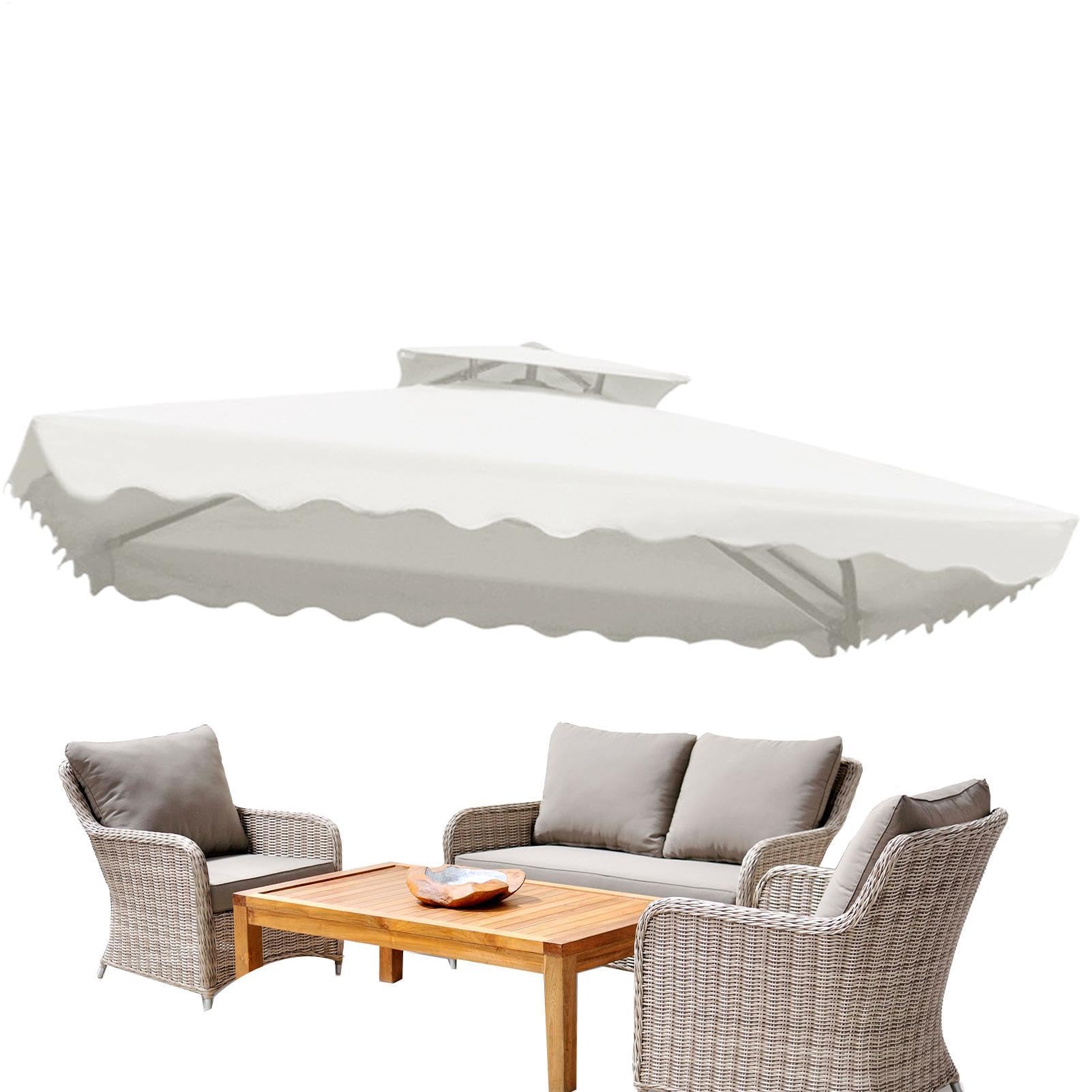 Wasserabweisendes Design - Sonnenschirm Ersatzdach, 4 Rippen, 7,22 Ft