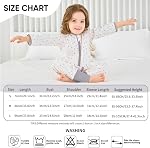 Baby Sac de couchage avec pieds, sac de couchage pour tout-petits d'été avec jambes longues manches,Baby sac de couchage à couverture usure 0.5 TOG