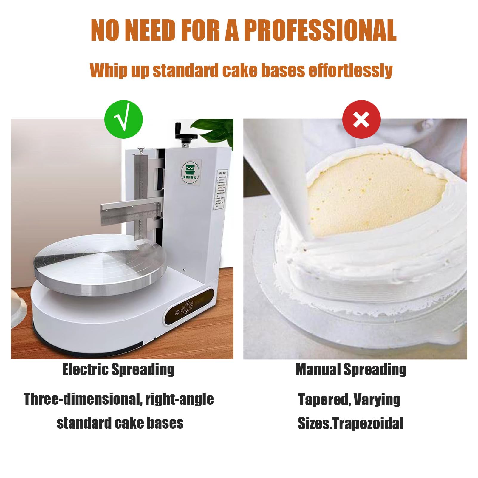 Macchina elettrica per glassare torte per decorare facilmente e spalmare la crema sulle torte