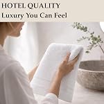 White Hand Towels for Bathroom - 6 Pack 16x28 - Turkish Cotton - Oeko-TEX Certified Soft Absorbent & Skin-Safe - Luxury Hotel & Spa Quality for Gym & Home Use
