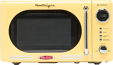 Nostalgia 0.7 Cu. Ft. Yellow Microwave