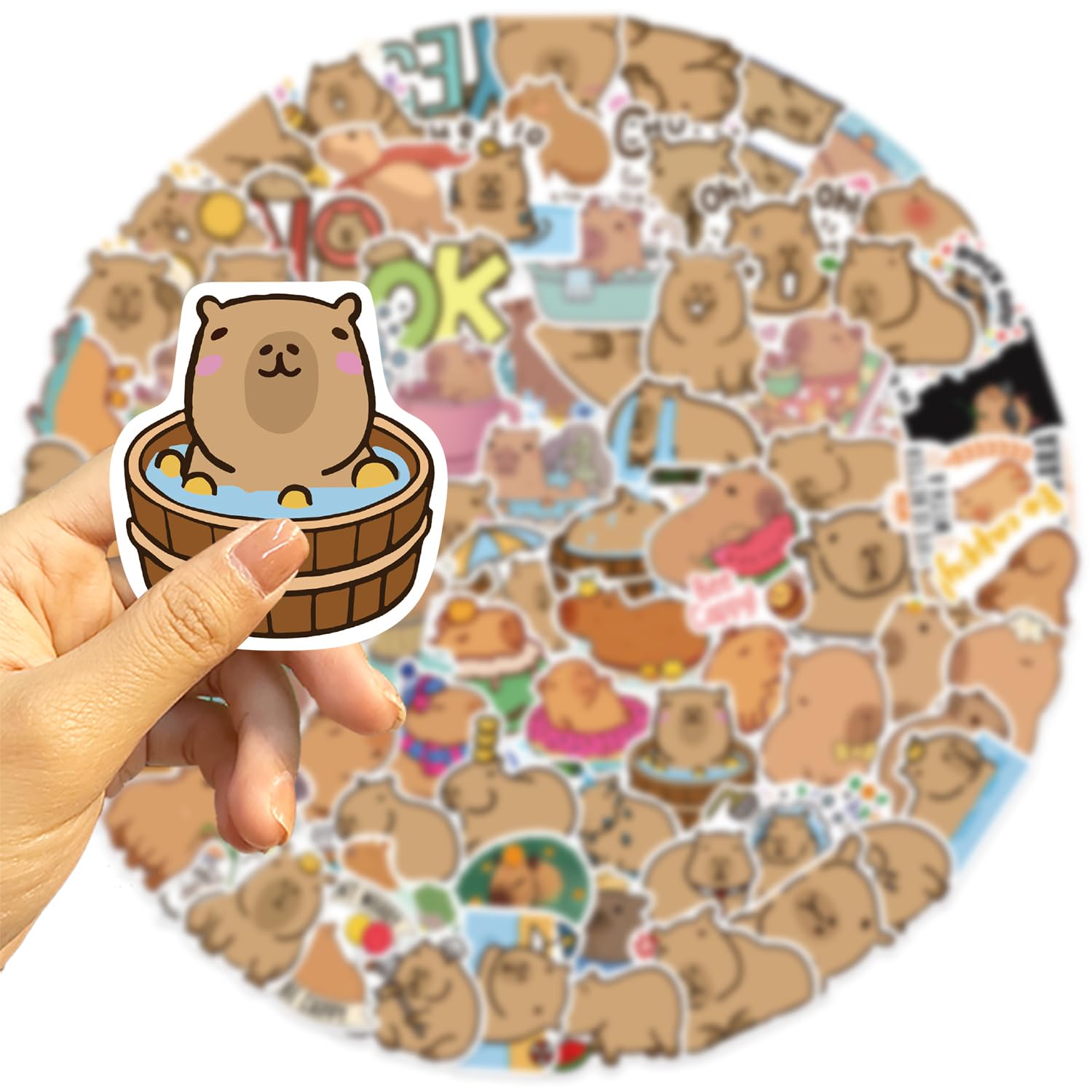 100 Adesivi Kawaii Carini Per Ragazze - Estetici, In Vinile Impermeabile Per Laptop, Scrapbooking, Kindle - 2