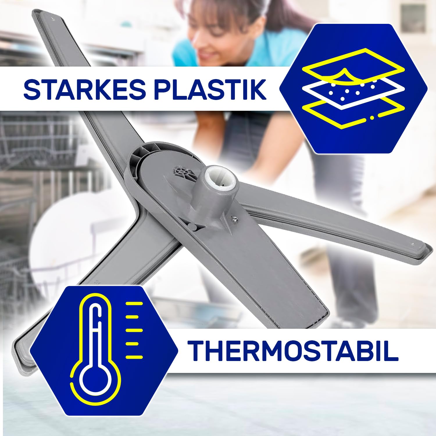 Unterer Sprüharm für Geschirrspüler 1517350100 1517350200 für Beko