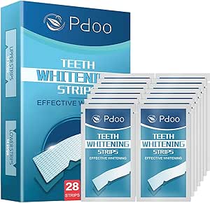 Teeth Whitening Strip - Whitening for Teeth Sensitive, Professional Teeth Whitening Strips, Fast Remove Smoking, Coffee, Wine Stains, Teeth Whitening Kit Pack of 28 Non-Slip Strips