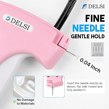 DELSI Stitch Gun for Clothes, Clothing Tag Gun Kit with 4000 Fasteners