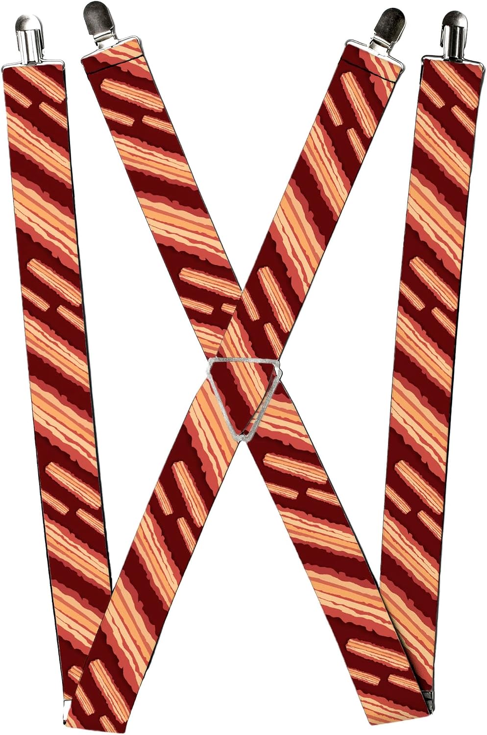 Buckle-Down Suspenders, Bacon Slices Maroon