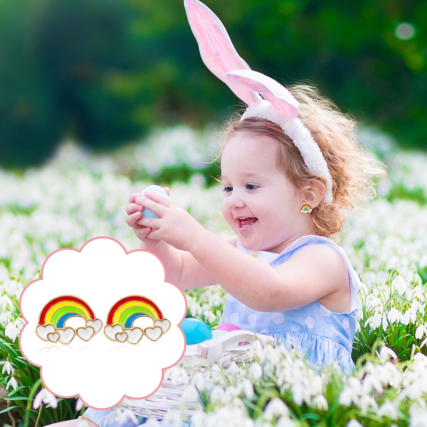 32/40 Pairs Hypoallergenic Stud Earrings for Girls Kids Stainless Steel Stud Earrings Set Vivid Colors and Multi-styles Cute Earring Jewelry Gifts for Girls Kids - Image 5