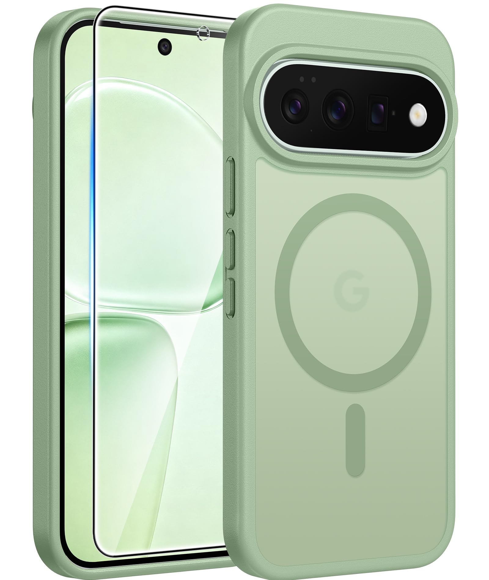 FNTCASE for Google Pixel 11 Pro XL Case Light Green: Fit for MagSafe