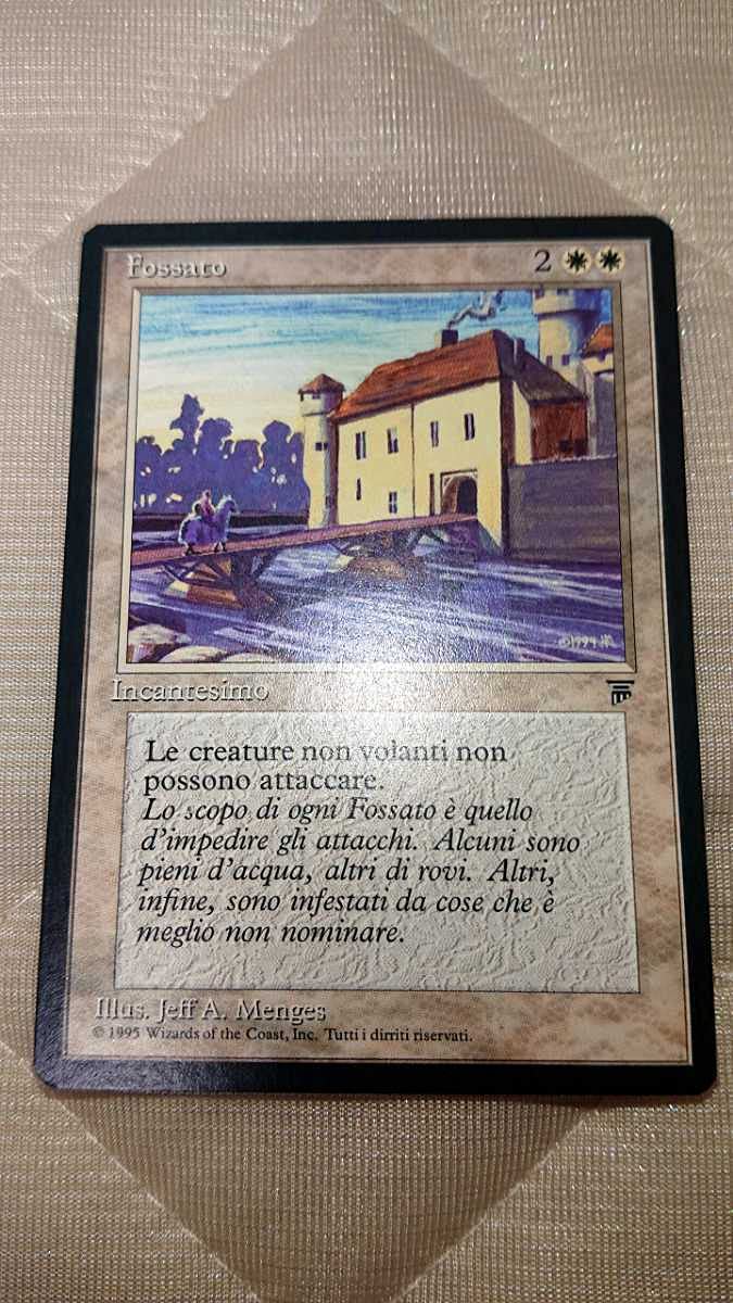 ラスト一枚【美品】Moat　レジェンド　イタリア語　希少　限定品　EDH Amazon.co.jp: 品Moat MTG イタリア語 レガシー ヴィンテージ