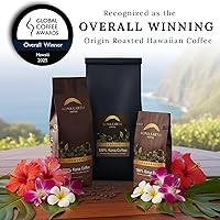 Vista 2 de KONA EARTH - 100% Café Kona, Tostado Medio Oscuro Clásico, Grano Entero (227 gramos) Café auténtico Kona hawaiano de la granja, tostado en lotes