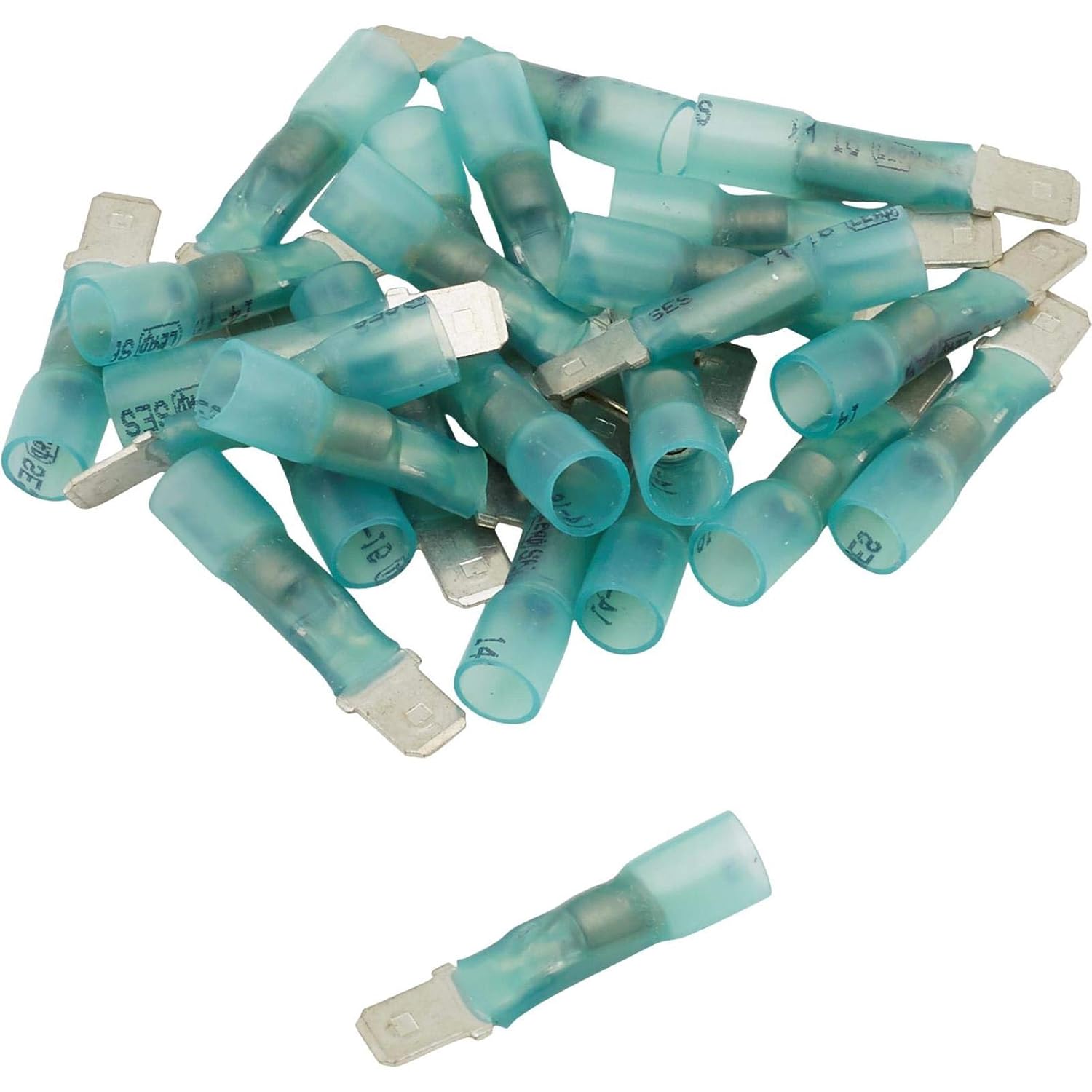 Pico 2829G 16-14 AWG Electrical Wiring Solder Seal Heat Shrink 0.250" Male Tab Quick Connects 25 per Package