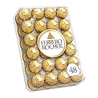 Vista 4 de FERRERO ROCHER Fine Hazelnut Milk Chocolate Gift Box, 48 Count, Ideal Hostess Gift, 600g