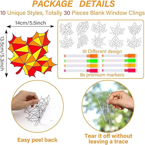 Miniatura 2 de Qyeahkj 38 piezas de manualidades de mariposa de primavera para niños, para ventana de primavera, atrapasoles, kit de manualidades para colorear de