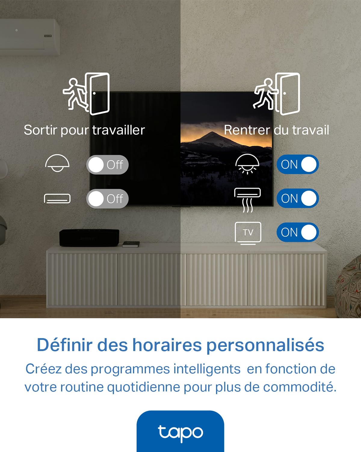 Tapo Télécommande Infrarouge H110 - Prend en Charge 18 Types d'appareils, Plus de 8000 Marques, hub pour capteurs Tapo, Commande vocale avec Alexa/Siri, Compatible avec Matter, Minuterie
