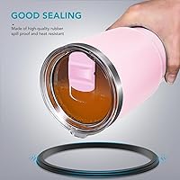 Vista 31 de Tapa con popote para vaso de 30 onzas, tapas de repuesto compatibles con YETI Rambler de 30 onzas, vaso con popote de 35 onzas, sin BPA e