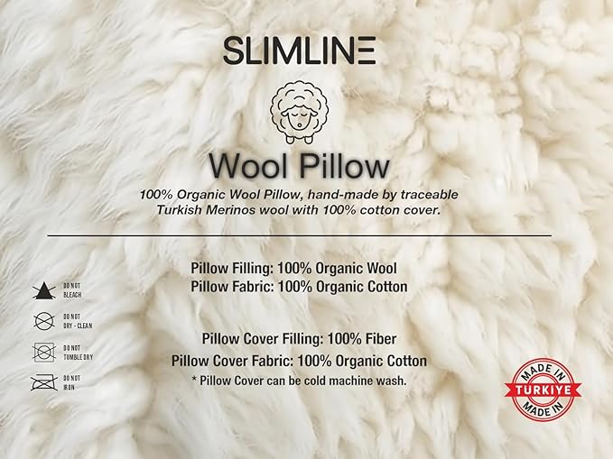 Almohada Lana 100% Natural Tamaño Estándar Ajustable miniatura 6