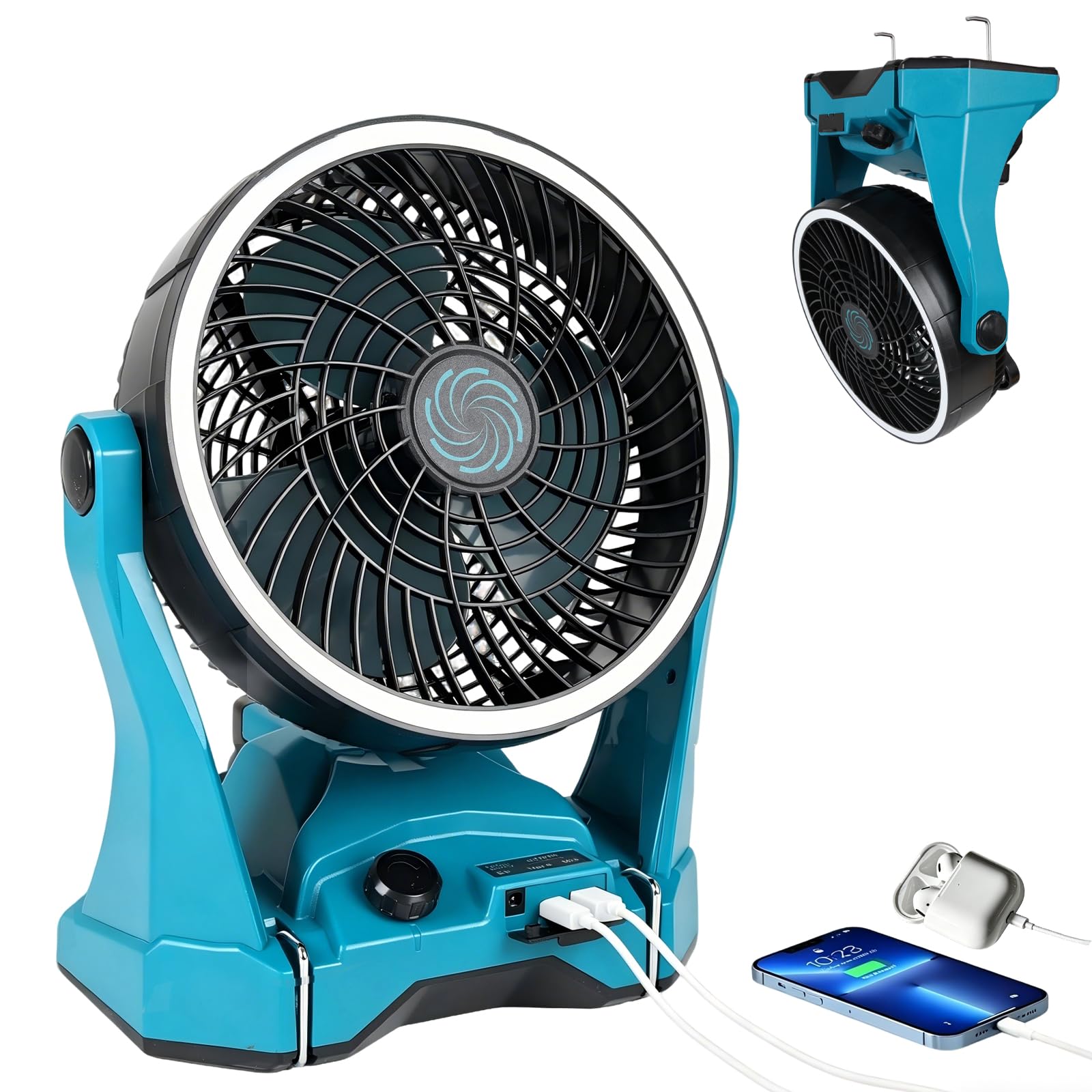 Amazon | マキタ互換品 コードレス扇風機 バッテリー駆動 ファン 充電