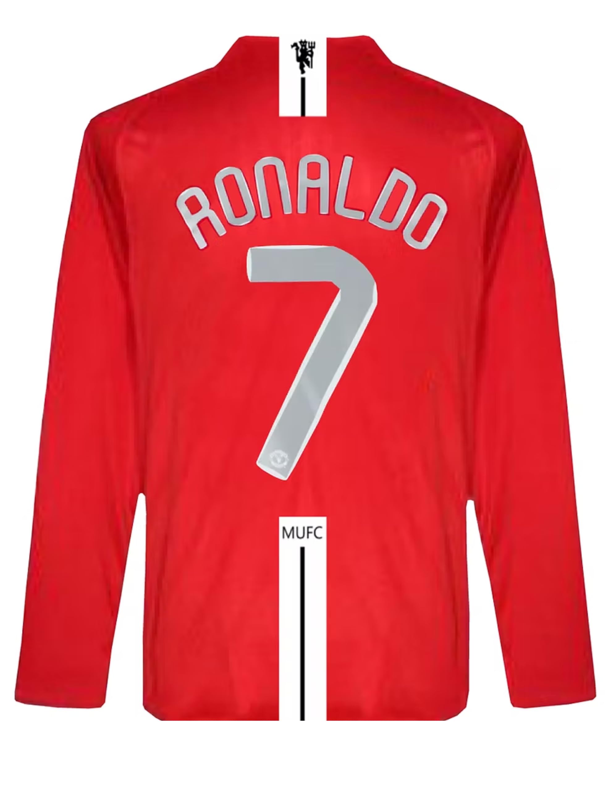 Ronaldo Portugal Long Sleeve Soccer Jersey for Men - High Performance Sports Shirt, Breathable and Quick Dry Fabric (US, Alpha, XX-Large, Regular, Regular, Retro)