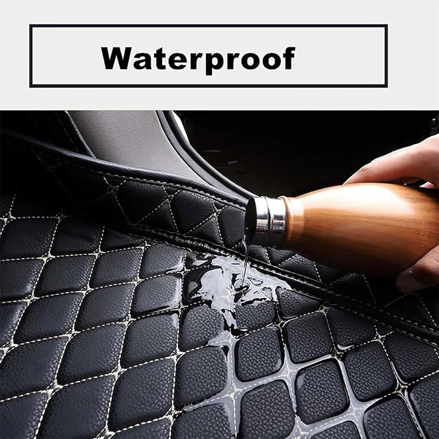 Alfombrilla Maletero Coche para BMW 330e Touring 2023 2024 2025, Maletero Protector Tronco Antideslizante Impermeable Tronco Bandeja Protectora Accesorios,A/Black