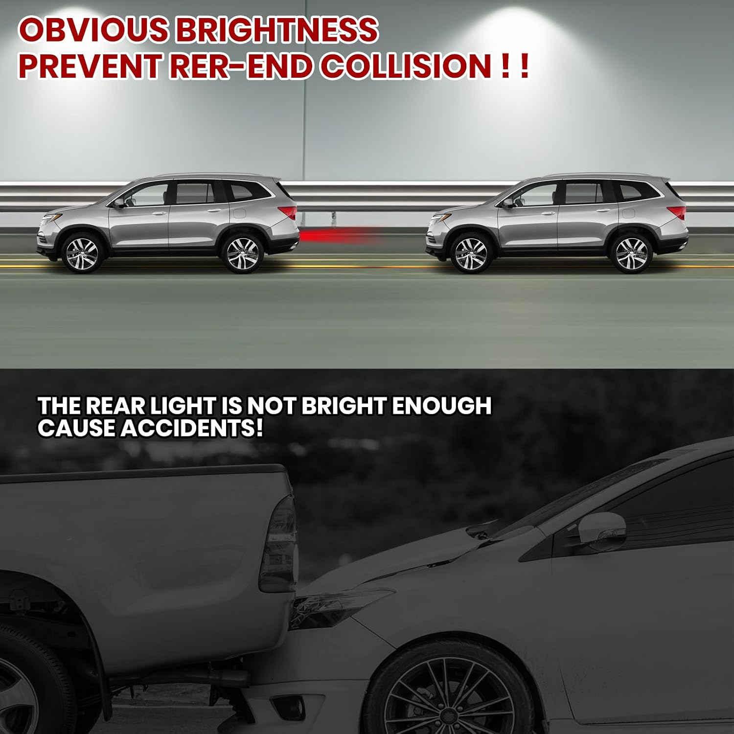 Rear Bumper Light for Honda Pilot 2016 2017 2018 Back Up Light Reflector Lamp Replaces HO2882100 34550-TG7-A02(Left Driver Side)