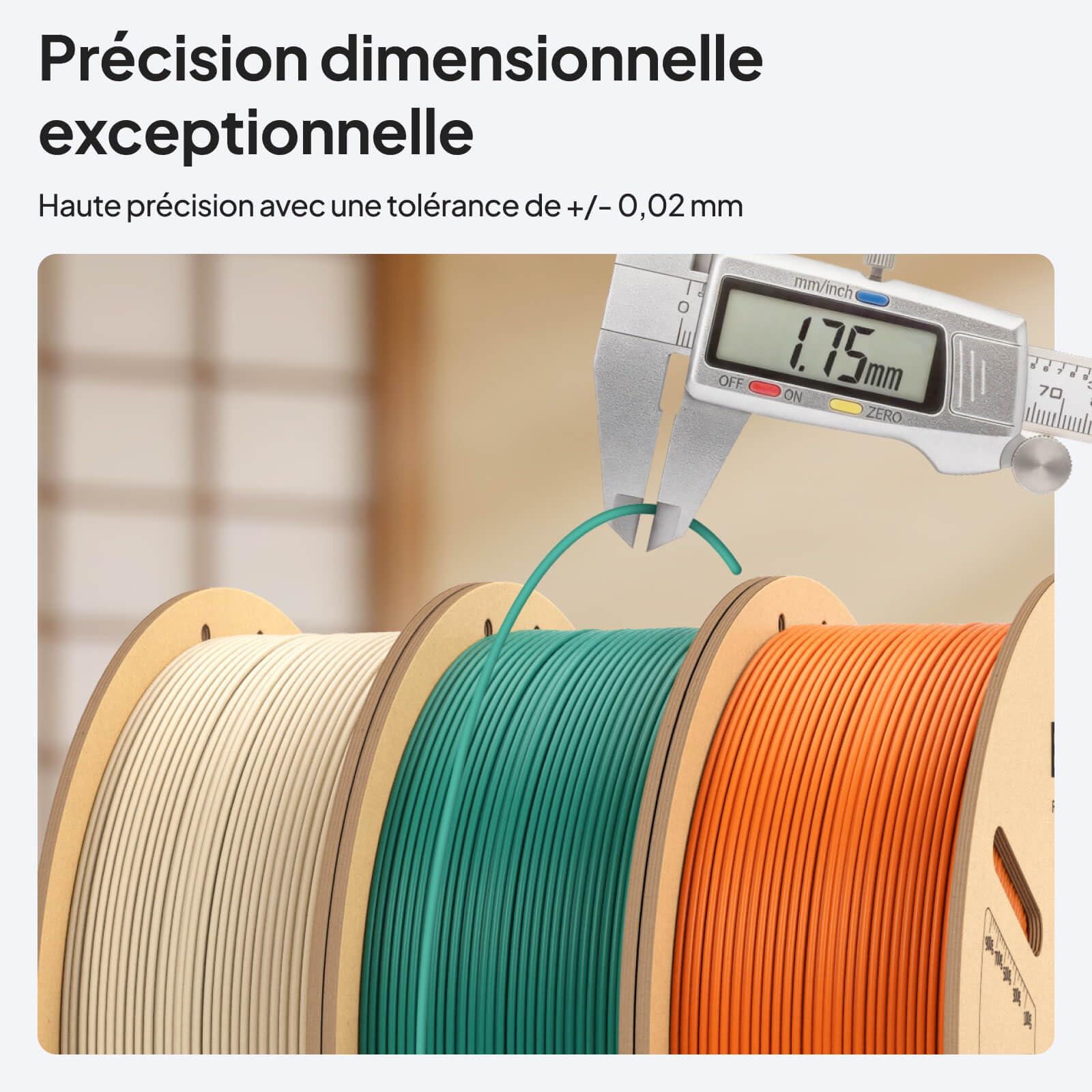 ELEGOO Centauri Carbon 2 Combo & PLA Filament Blanc 1KG