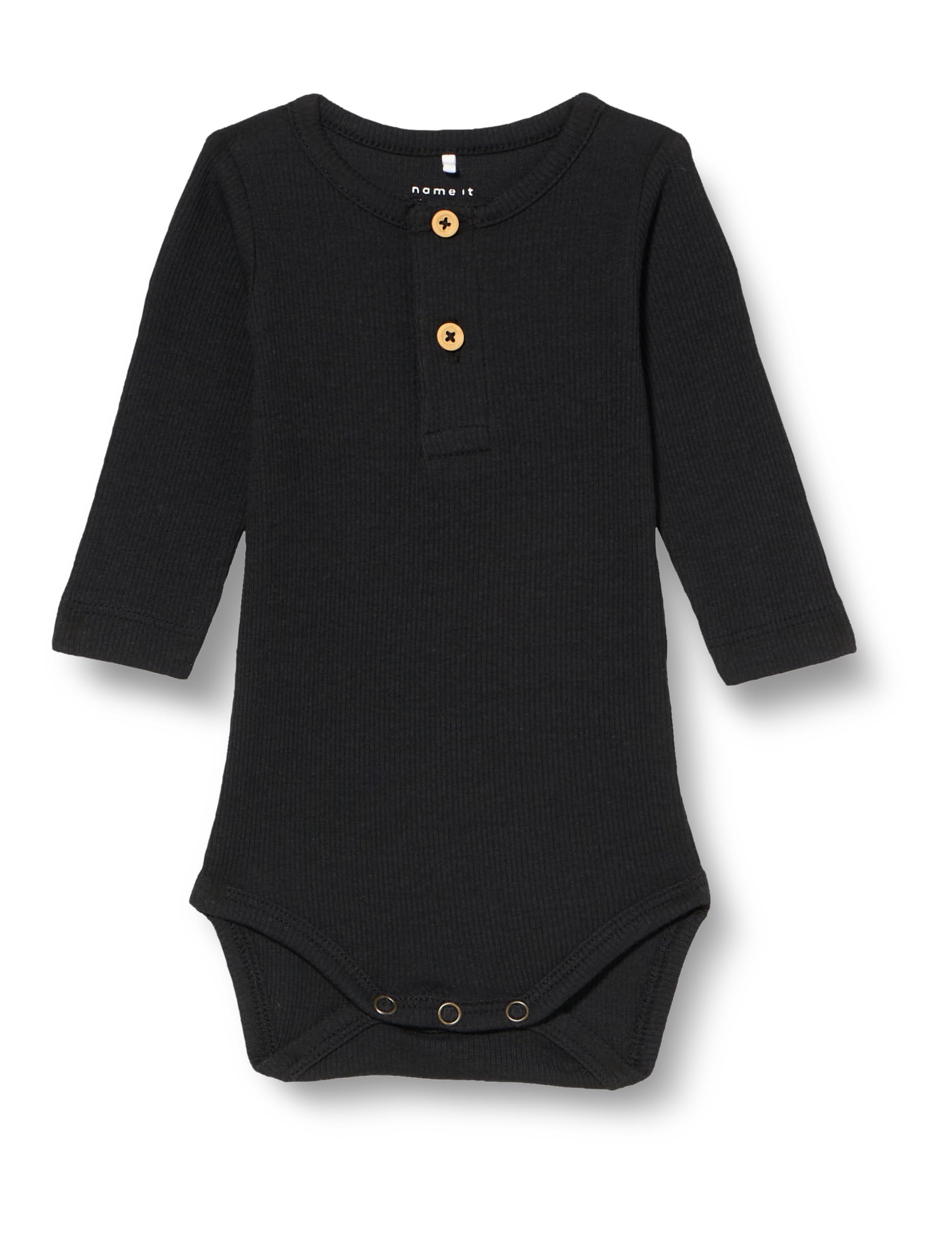 NAME IT A/S Baby boy NBMKAB LS Body NOOS Bodysuit, Black,