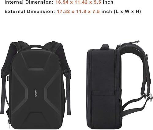 Miniatura 7 de MOSISO Mochila para cámaras réflex digital de un solo objetivo, réflex de un solo objetivo o sin espejo, funda rígida impermeable de 15 a
