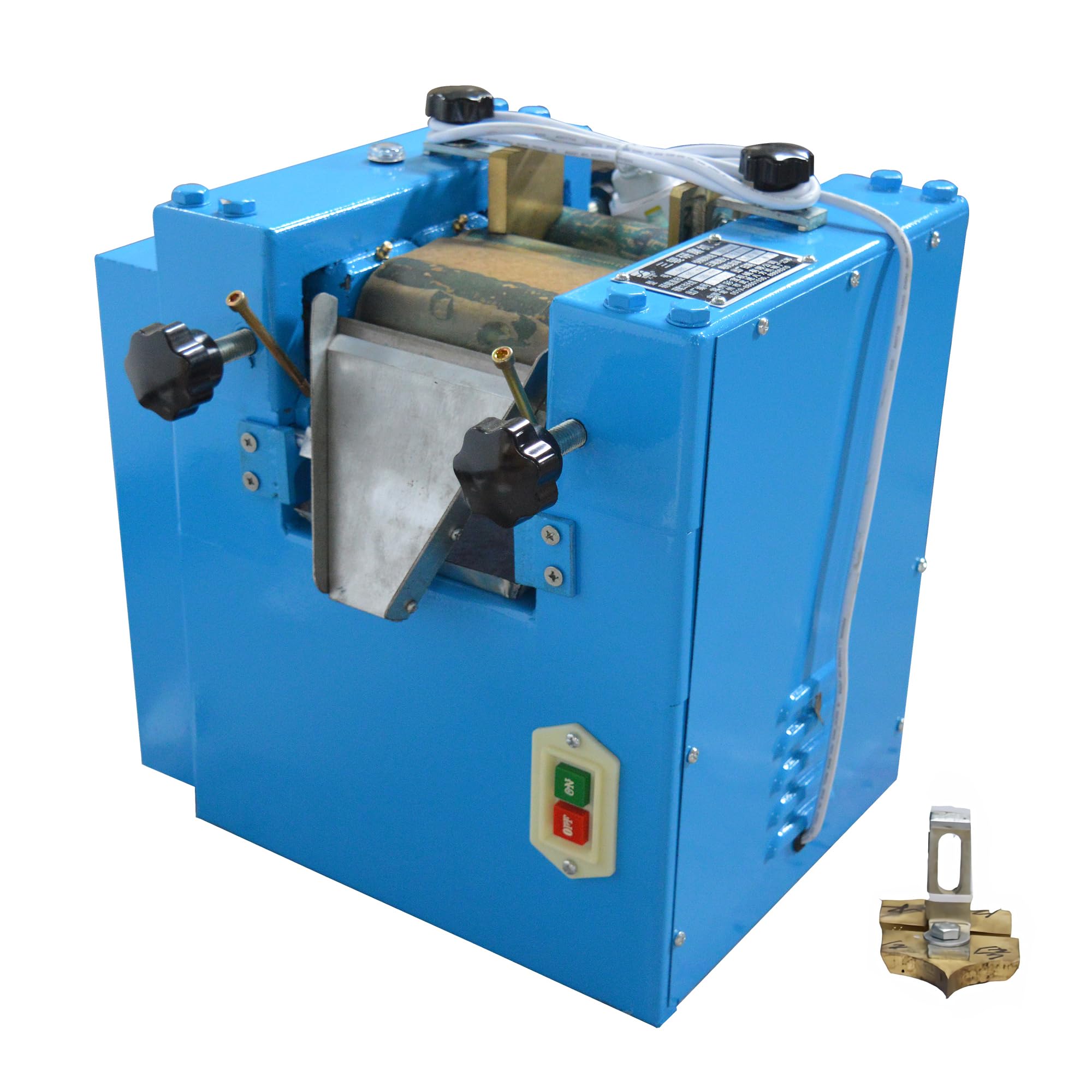 INTSUPERMAI Three Rolls Pigment Grinder Machine Laboratory Ointment Milling Machine with Water Cooling System for Paint Ink Color