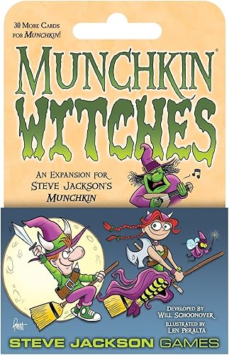 Munchkin Witches de Steve Jackson Games, juegos de cartas de estrategia