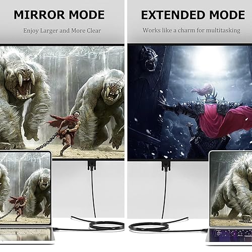 Miniatura 3 de Cables VGA de 3 pies, cable de monitor de computadora VGA macho a macho, 1080 p a 60 Hz, cable de video Full HD de 15 pines para computadora, PC,