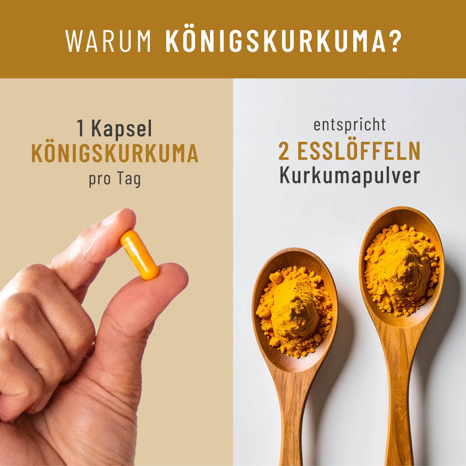 NATURTREU® Kurkuma Kapseln hochdosiert – 200mg Curcumin-Extrakt (30:1) entspricht 6.000mg Curcumin – hochdosiert 95% Curcumin pro Kapsel – Kurkuma Komplex mit Piperin & Vitamin C – vegan