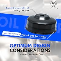 Set capac filtru de ulei din aluminiu CCLIFE, 80-82 mm, 15 caneluri 3