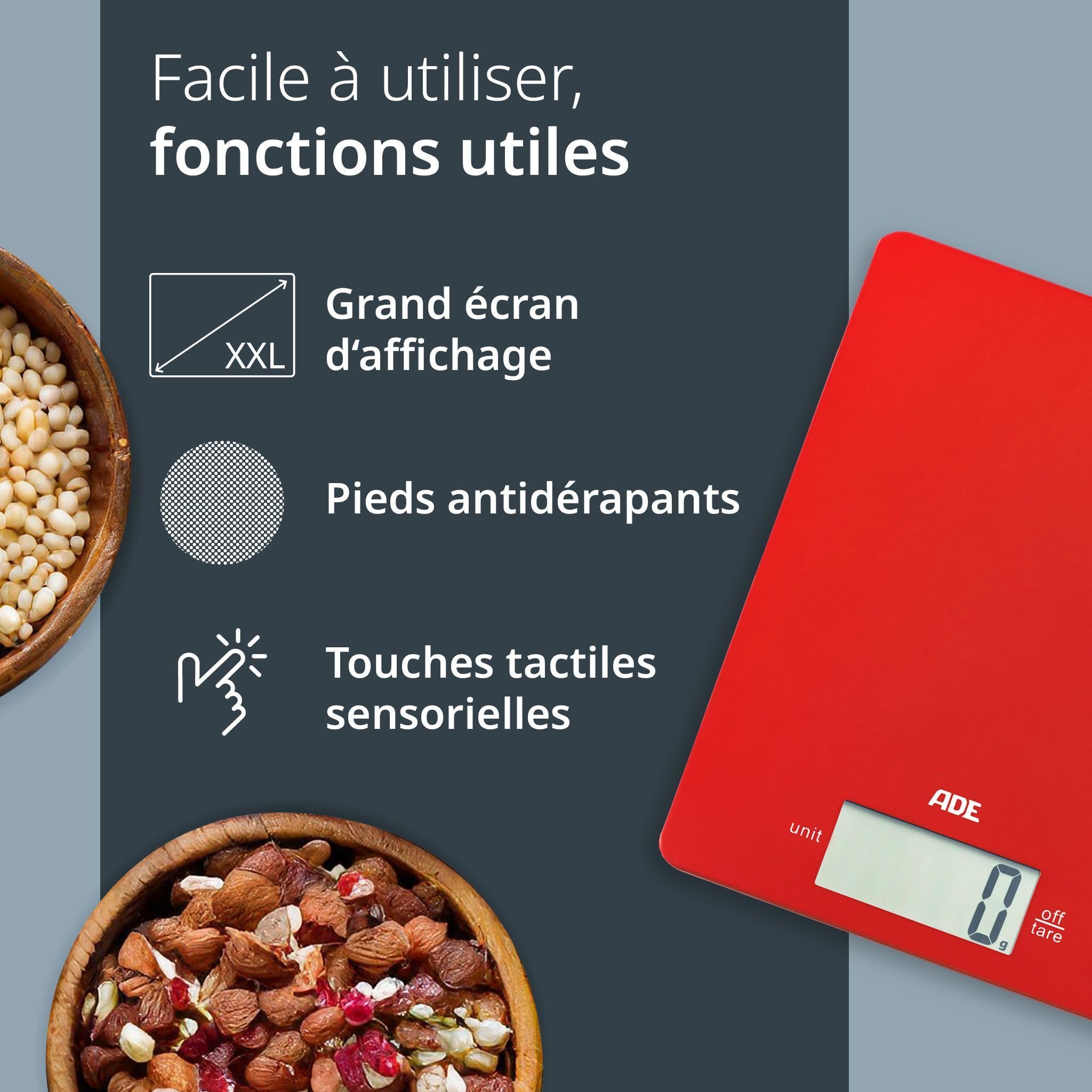 Balanza cocina digital LEONIE RED