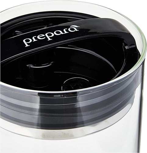 Miniatura 4 de Prepara Evak - Almacenamiento de alimentos de vidrio compacto, 75 onzas, color negro