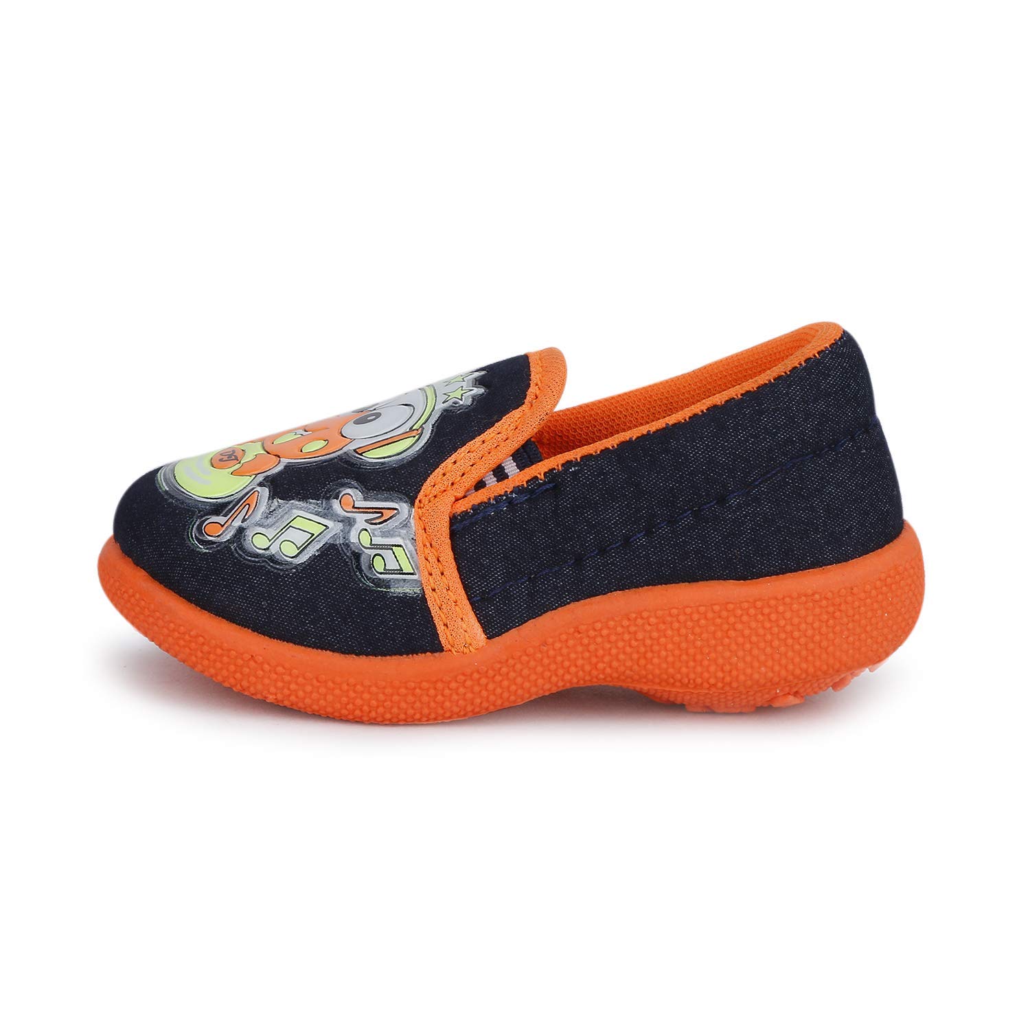 SMARTOTS Kids Unisex Casual First Walking Lightweight Musical CHU CHU Sound Baby Booties for Infants Age 3-6 Months Orange 1