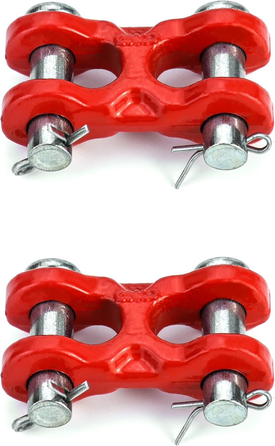 QWORK 3/8 Inches Twin Clevis Safety Chain Repair Links, 2 Pack Trailer Tie Down Links, Industrial Grade Heavy Duty Material - 6,600 LBS. Capacity - Image 7
