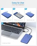 ORICO 2.5 ench Enveloppe externe du disque dur USB 3.0 à SATA III pour 7mm et 9.5mm SATA HDD SSD Outil libre [UASP Appuyé],25PW1-U3