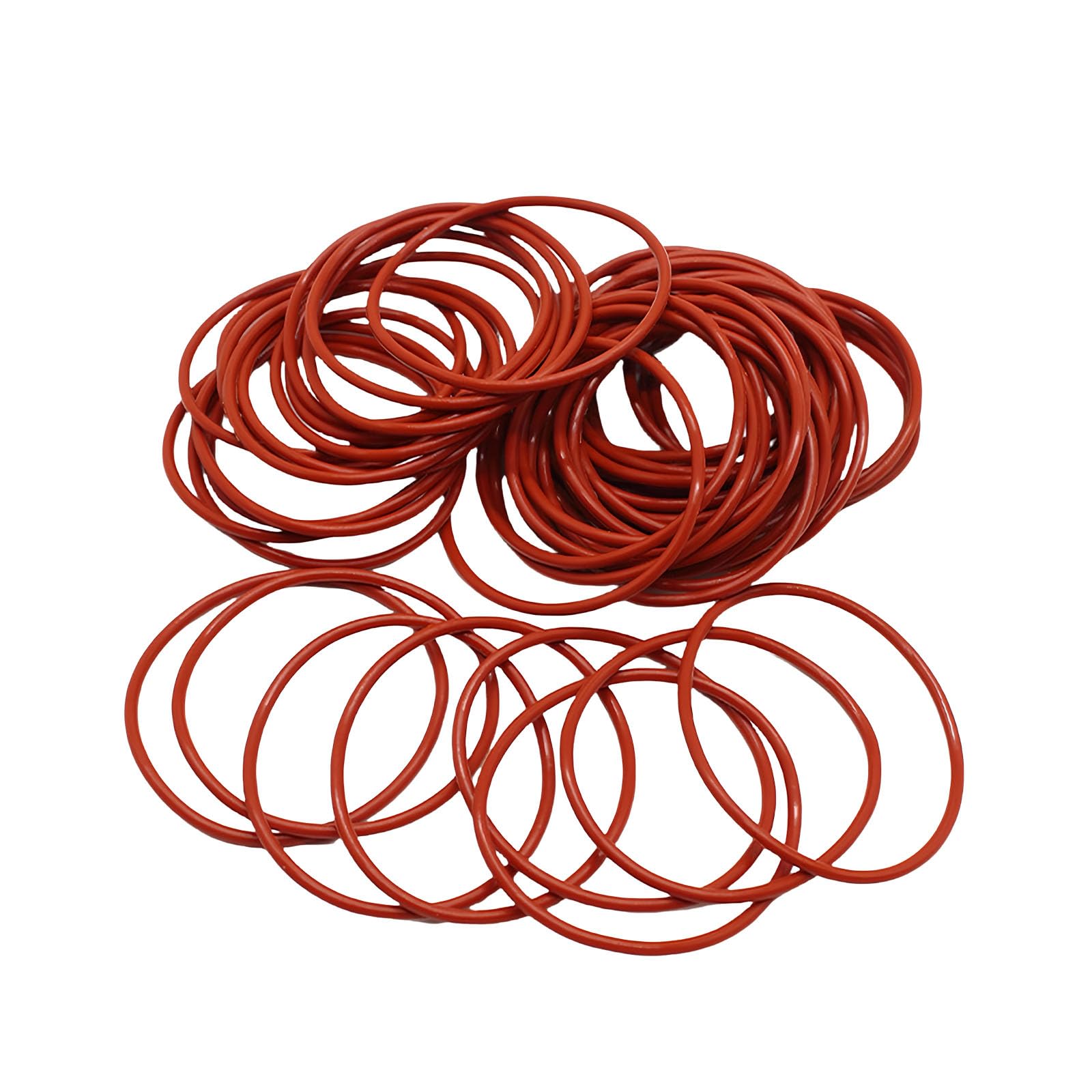 MACHSWON Lot de 30 joints toriques en silicone 275 mm de diamètre extérieur 268 mm de diamètre intérieur 3,5 mm de largeur Rouge