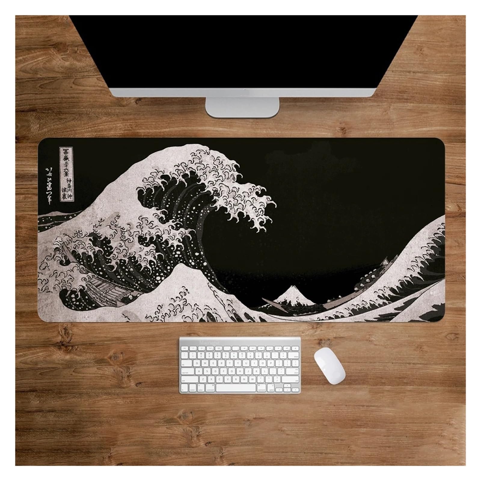 Tapis de souris de jeu noir antidérapant pour stabiliser chaque gadget de bureau