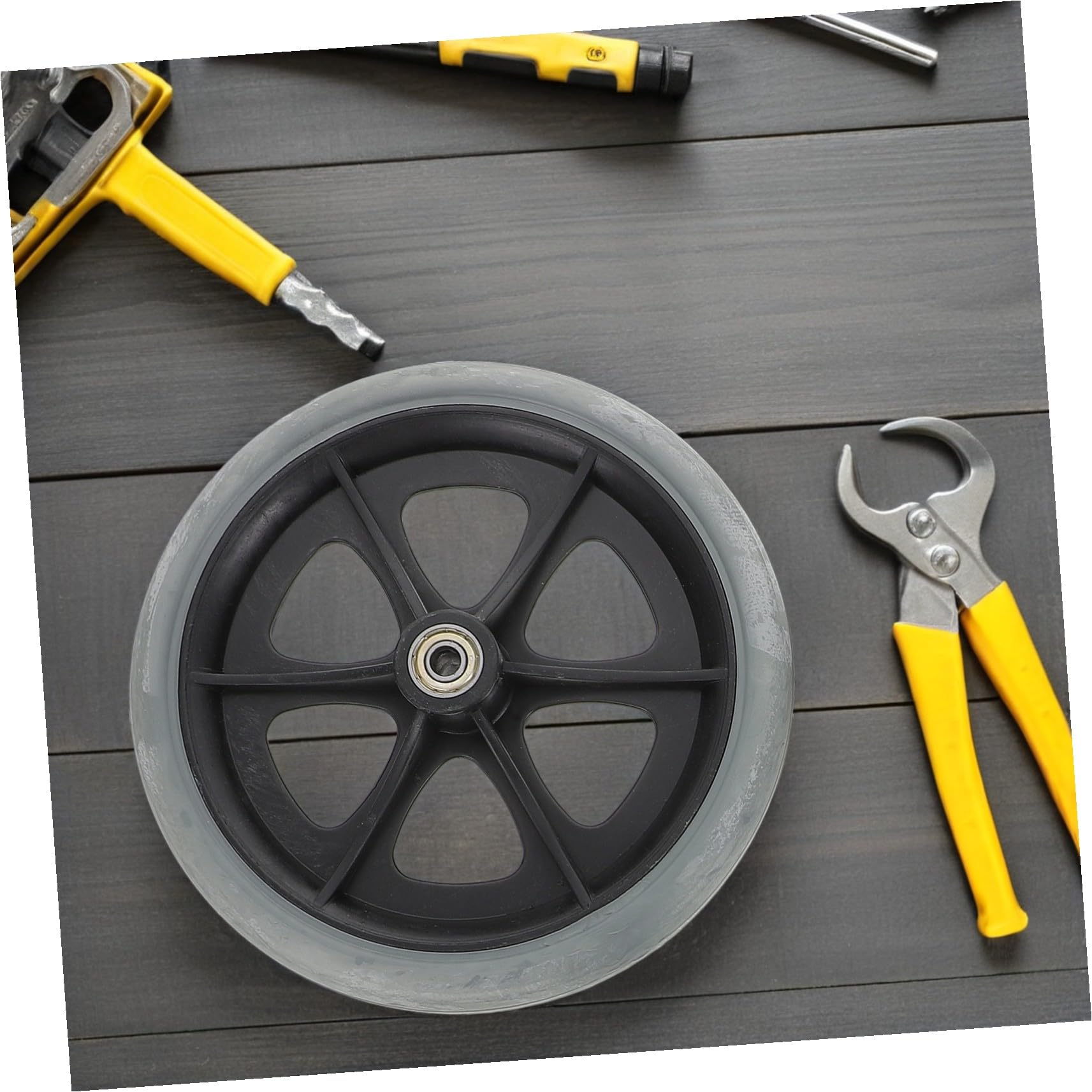 Ruedas de Repuesto para Silla de Ruedas Delanteras 4piezas | Abs Pvc Acero, Giro Suave y Sustitución Sencilla, Uso Interior y Exterior para Andador y Ayudas de Movilidad