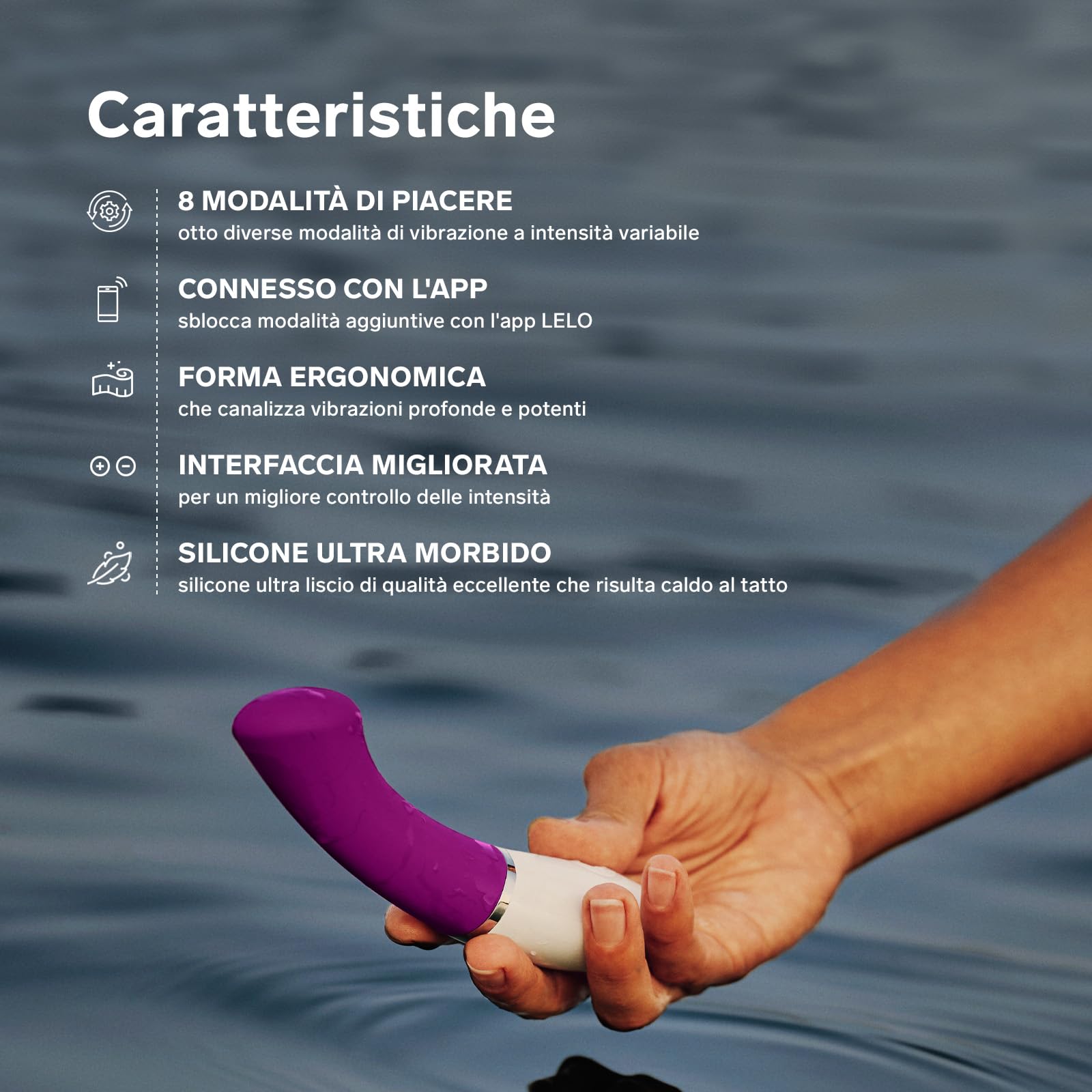 LELO GIGI 3 Vibratore per il Punto G Controllato da App per Donne con 8 Modalità di Piacere, Vibratore Punto G, Sex Toy Vibrator (Plum)