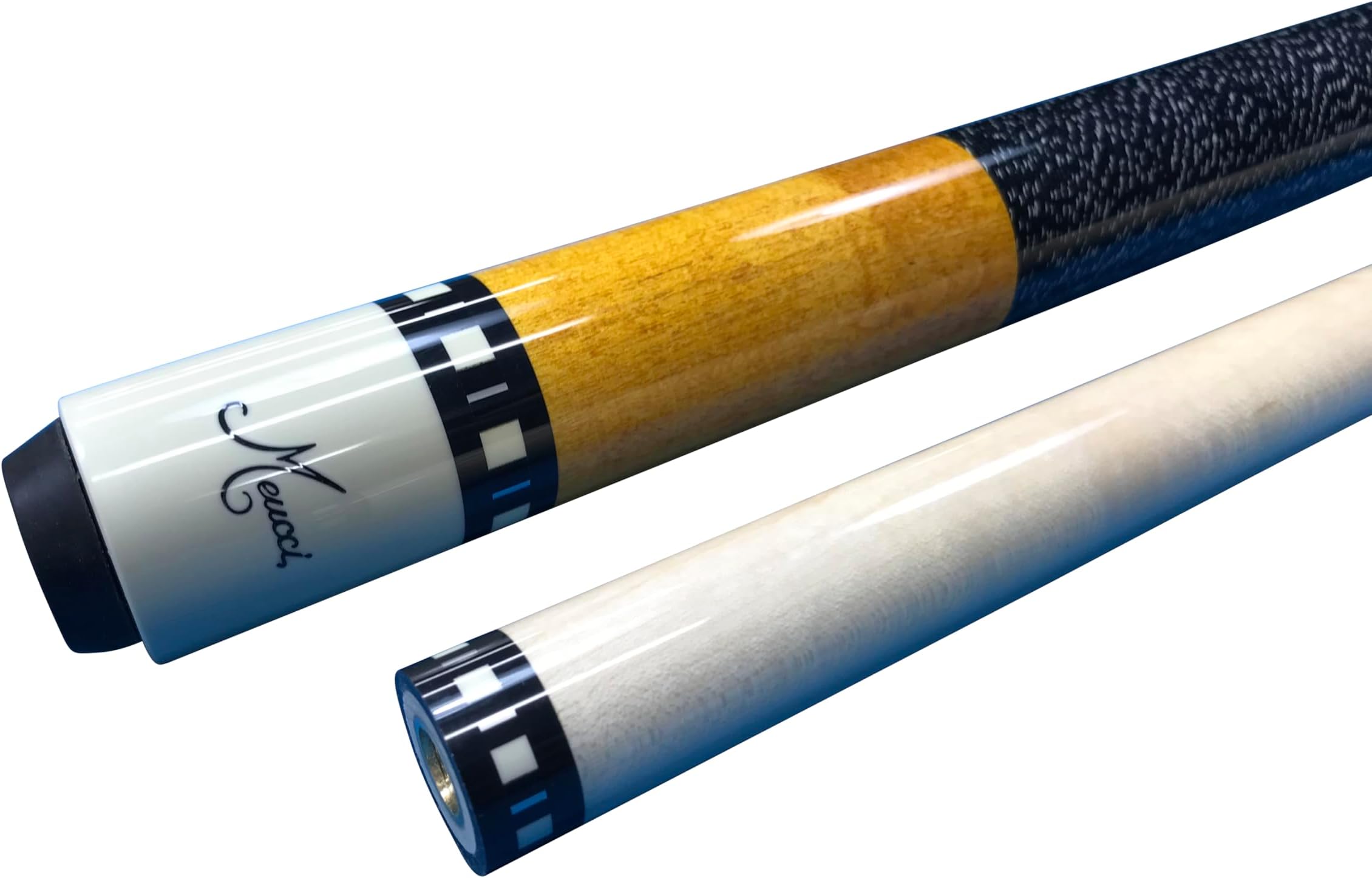 SB1-N Handcrafted Billiards Pool Cue Stick - Natural Stain + Hard CASE
