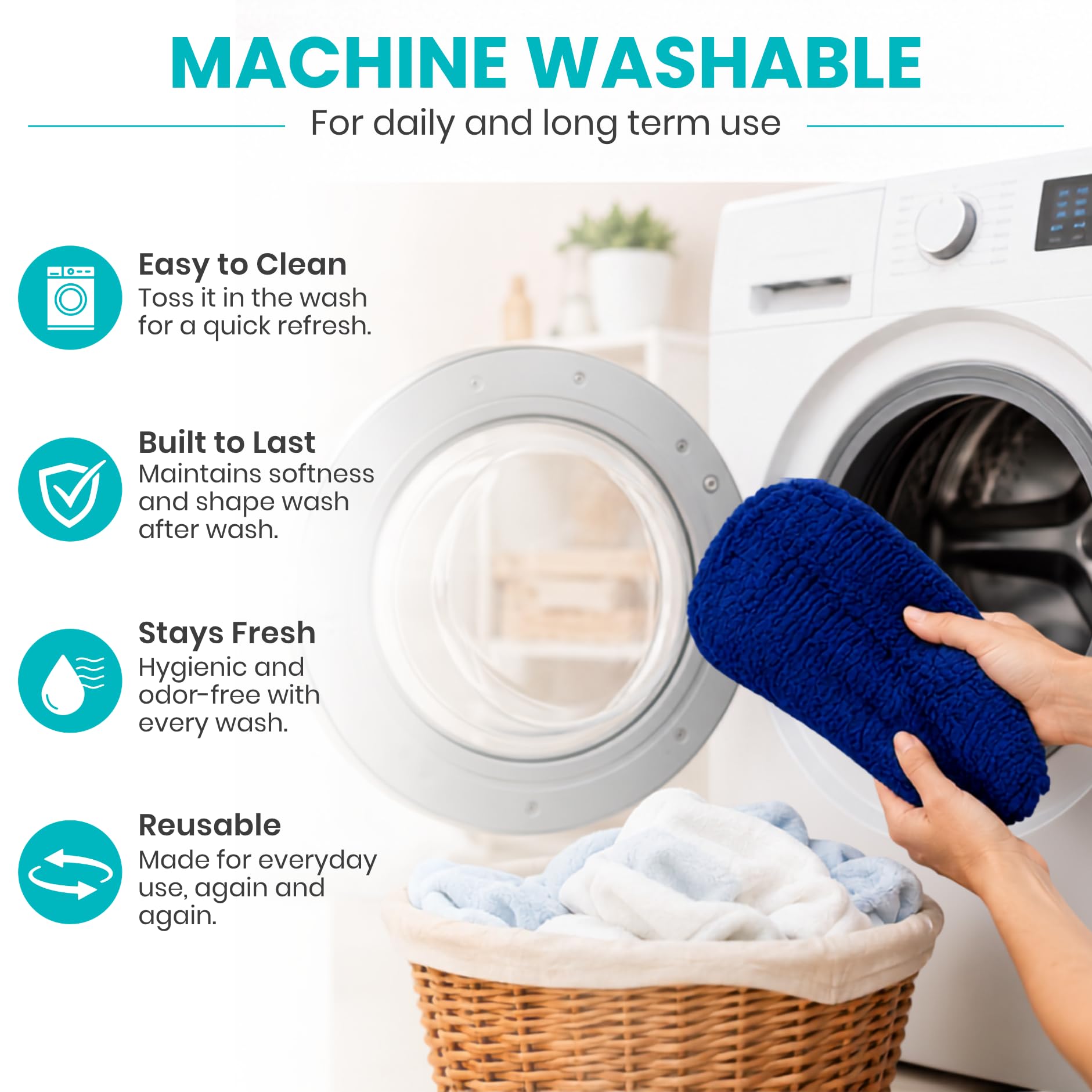 Vive Mobility Rodillera - Cojín de espuma viscoelástica de felpa de piel de oveja artificial, accesorios de rodillera, accesorios acolchados, el cochecito de piernas mejora la comodidad durante