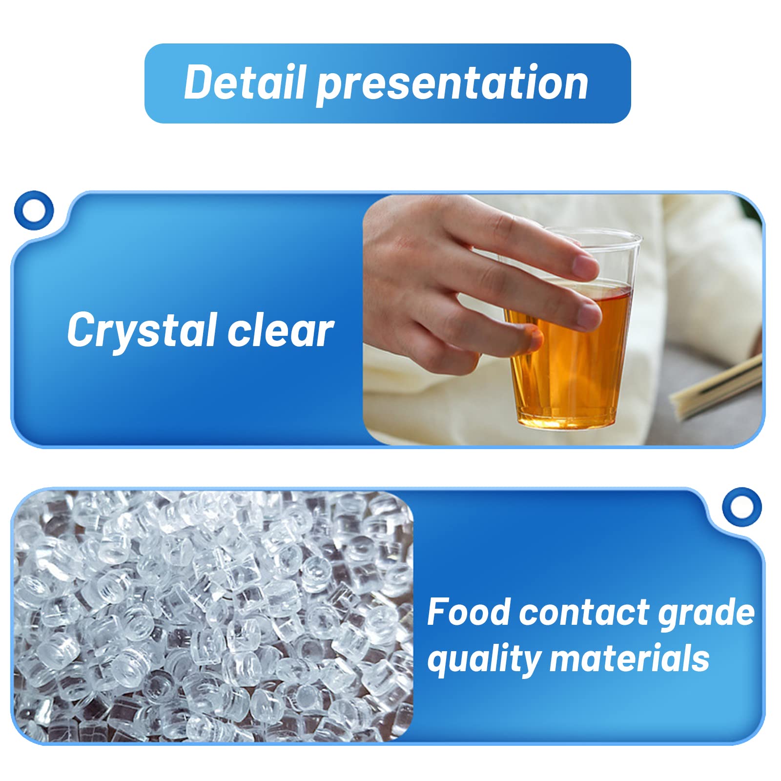 Set 300 Bicchierini Bicchierini Da Liquore SENENQU - 300 Pezzi Da 50ml In Plastica Trasparente Bicchieri Shot Plastica