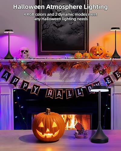 Miniatura 8 de Lámpara inalámbrica, 6000 mAh, impermeable al aire libre, control táctil, regulable, 3 temperaturas de color, RGB, función de memoria LED, funciona